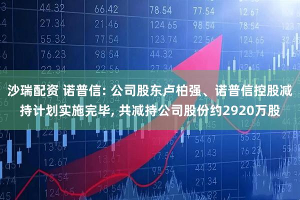 沙瑞配资 诺普信: 公司股东卢柏强、诺普信控股减持计划实施完毕, 共减持公司股份约2920万股