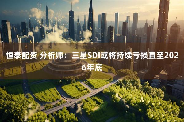 恒泰配资 分析师:三星SDI或将持续亏损直至2026年底